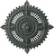 Ekena Millwork Haylynn Medallion (Canopies up to 1 1/4"), 29 1/8"OD x 1 1/4"ID x 4"P, Athenian Green Crackle CM29HYAGC - alternate 1